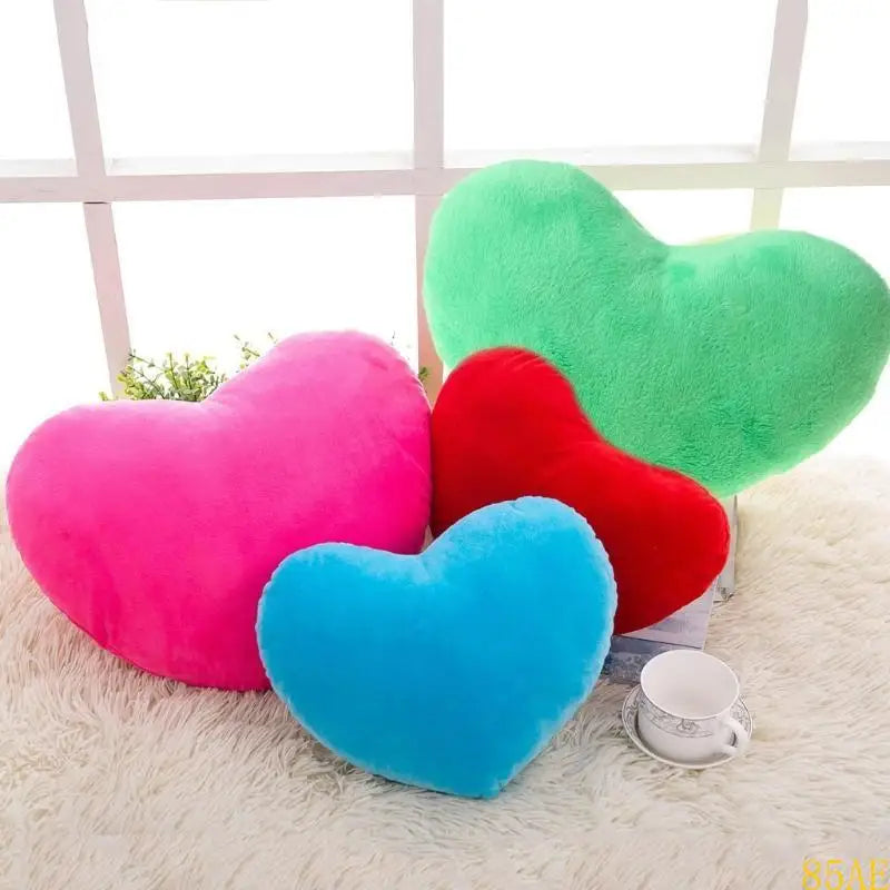 15cm Heart Shape Decorative Throw Pillow PP Cotton Soft f