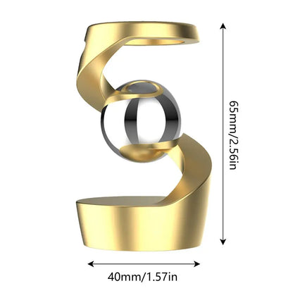 Rotating Desktop Suspended Gyroscope Gravity-Defying Sphere Stress Relief KineticSculpture