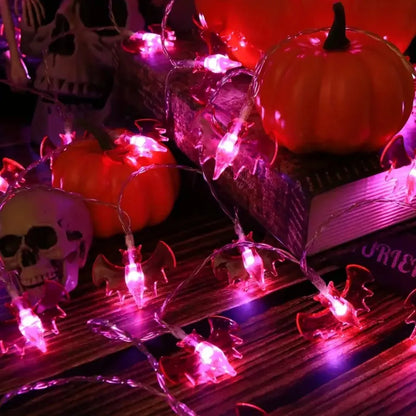 1.5M/3M LED String Lights Halloween Bat Lights for Outdoor Yard Indoor Room