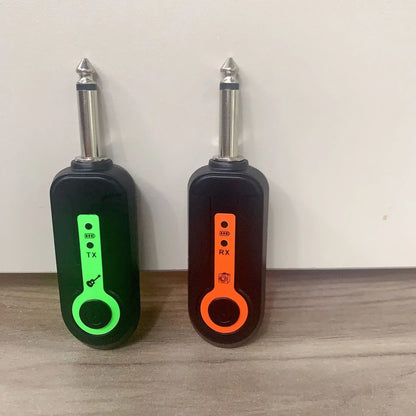 2.4G Wireless Guitar System - Rechargeable Guitar Transmitter & Receiver for Electric Guitar & Bass, Plug & Play, Low Latency