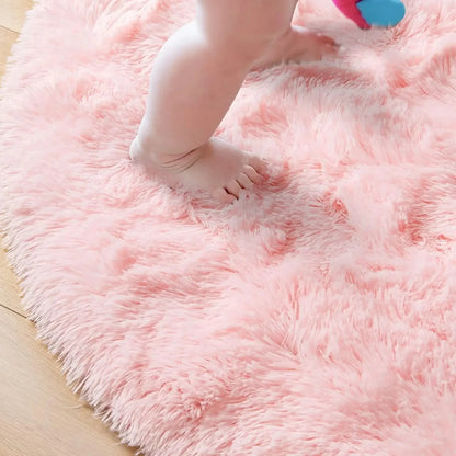 100/120/140/160 Round Rug Fluffy Soft Area Rugs for Kids