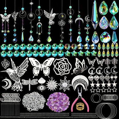 420PCS Sun Catcher Arts and Crafts for Adults Crystal Suncatcher Crafts Kit for Adults Suncatchers