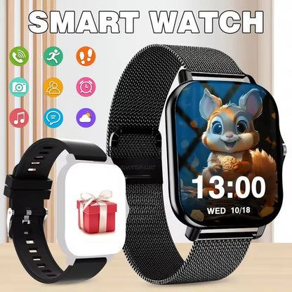 Men Women Smart Watch 1.83'' Waterproof Fitness Sports Watch Answer Call Sleep Sport Pedometer Information Alerts Smartwatch New