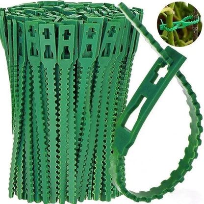 50-1000pcs Adjustable Plastic Plant Cable Ties Reusable Cable Ties for Garden Tree Climbing Support Plant Vine Tomato Stem Clip