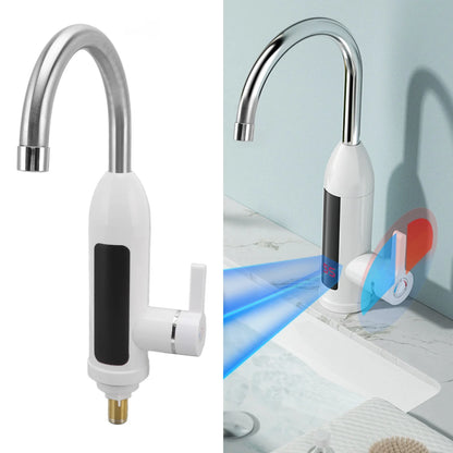 3000W Instant Water Heater Faucet 360 Degree Rotatable Water Pipe IPX4 ABS Tankless Stainless Steel Kitchen Heating Tap for Home