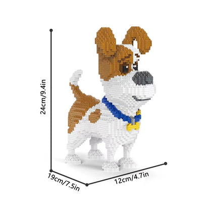 KNEW BUILT Dachshund Dogs Model Micro Mini Building Blocks: