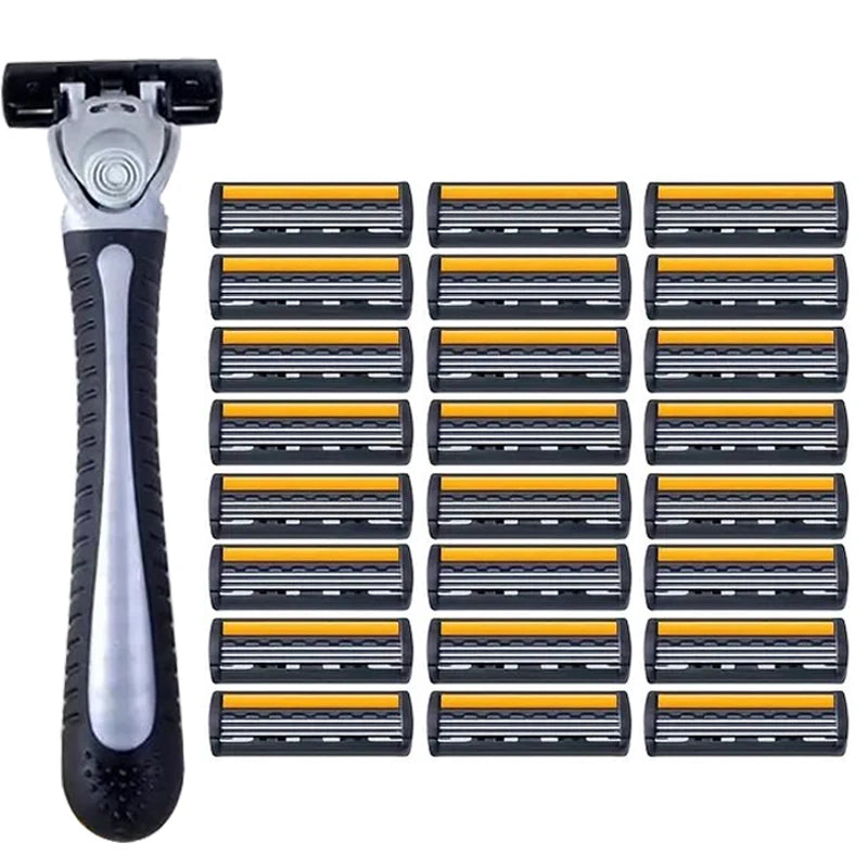 Premium Stainless Steel Safety Razor with Replaceable Blades - Smooth and Comfortable Shave for Men and Women