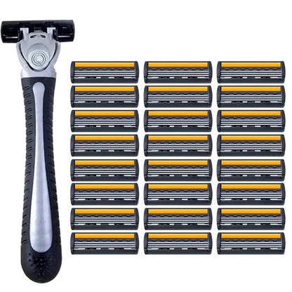 Premium Stainless Steel Safety Razor with Replaceable Blades - Smooth and Comfortable Shave for Men and Women