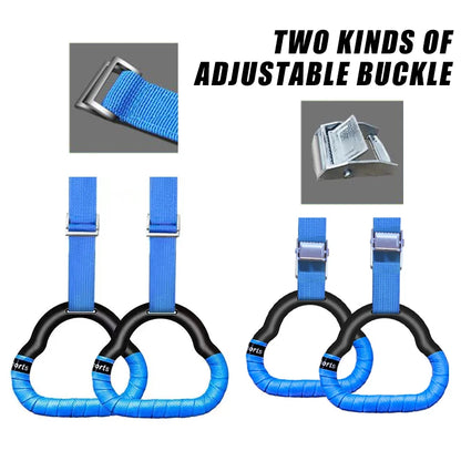 Rings Toys Gymnastics Rings Children's Sports Toys Anti-Slip Straps Adjustable