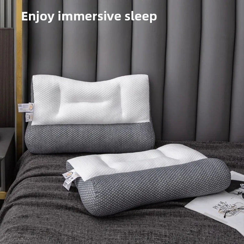 1pcs Ergonomic Zoned Traction Cervical  Support Pillow Neck Relief Pillow for Comfortable Sleeping