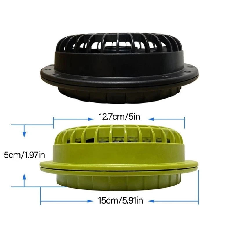 12V Quiet Inline Pipe Ventilation Exhaust Fan For Heating Cooling In Home Garden