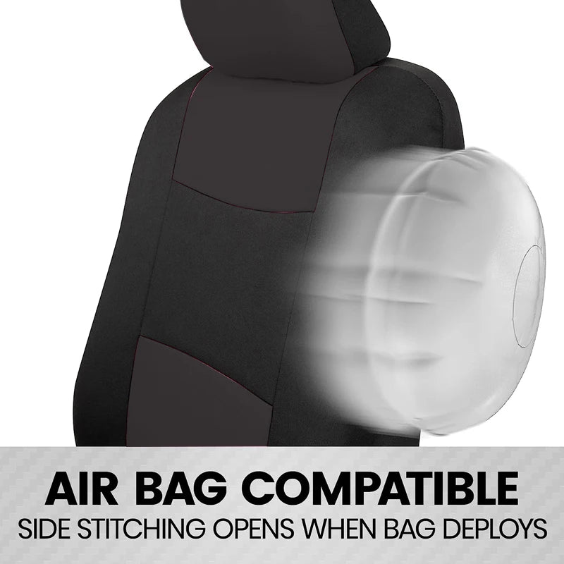 Universal Car Seat Covers Full Set Fit For Most Car SUV Truck Accessories Interior Rear Seat Can Split With 40/60 50/50 60/40