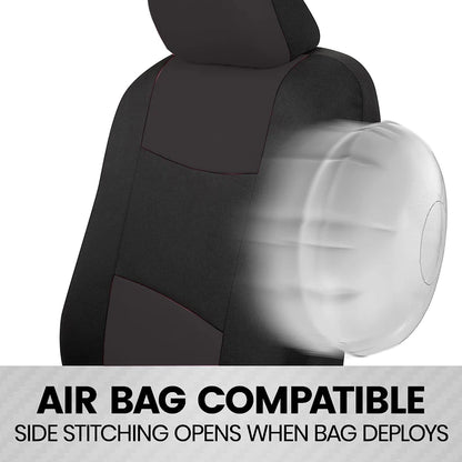 Universal Car Seat Covers Full Set Fit For Most Car SUV Truck Accessories Interior Rear Seat Can Split With 40/60 50/50 60/40