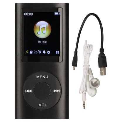 Aluminum Alloy MP3 Player Stylish Multifunctional Lossless Sound Slim 1.8 Inch LCD Screen Portable MP3 Music Player