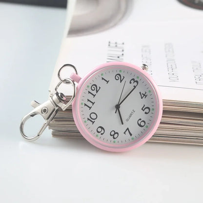 Quartz Pocket Watch Keychain Pendant Chest Watch