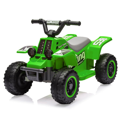 6V Kids Ride-on ATV, Rechargeable Battery-Powered Toy Car with Forward/Reverse, 1.5 MPH, 55 Lbs Weight Capacity, for Ages 3 +