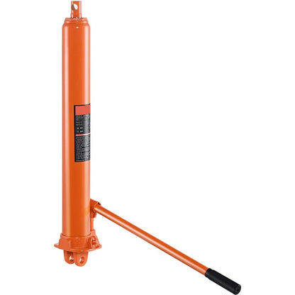 Hydraulic Long Ram Jack 3 Ton Engine Hoist Cylinder with Single Piston Pump and Clevis Base for Garage/Shop Cranes Mechanical F