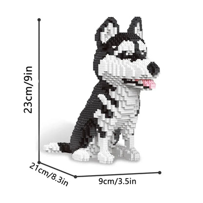 KNEW BUILT Dachshund Dogs Model Micro Mini Building Blocks: