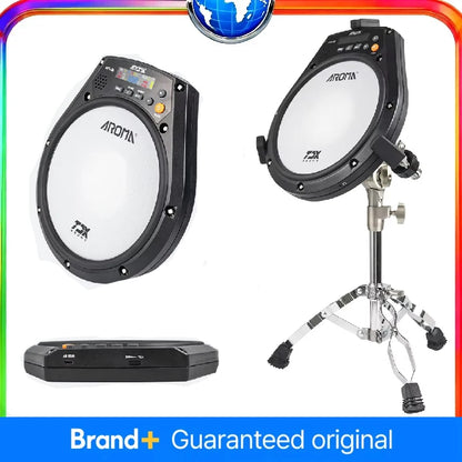 AROMA APD-20 Electronic Mute Drum Beating Board Electronic Drum Pad Built-in battery Metronome Training Percussion Music Parts
