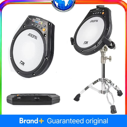 AROMA APD-20 Electronic Mute Drum Beating Board Electronic Drum Pad Built-in battery Metronome Training Percussion Music Parts