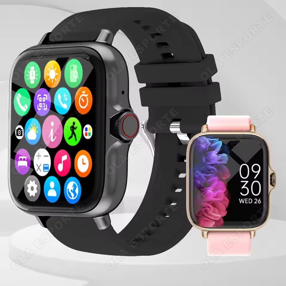 Men Women Smart Watch 1.83'' Waterproof Fitness Sports Watch Answer Call Sleep Sport Pedometer Information Alerts Smartwatch New