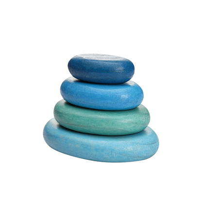 Wooden Montessori Toy Rainbow Stacked Stone Toy BO BPA Colorful Baby Education Sensory Balance Game Building Block Toy Baby Gift