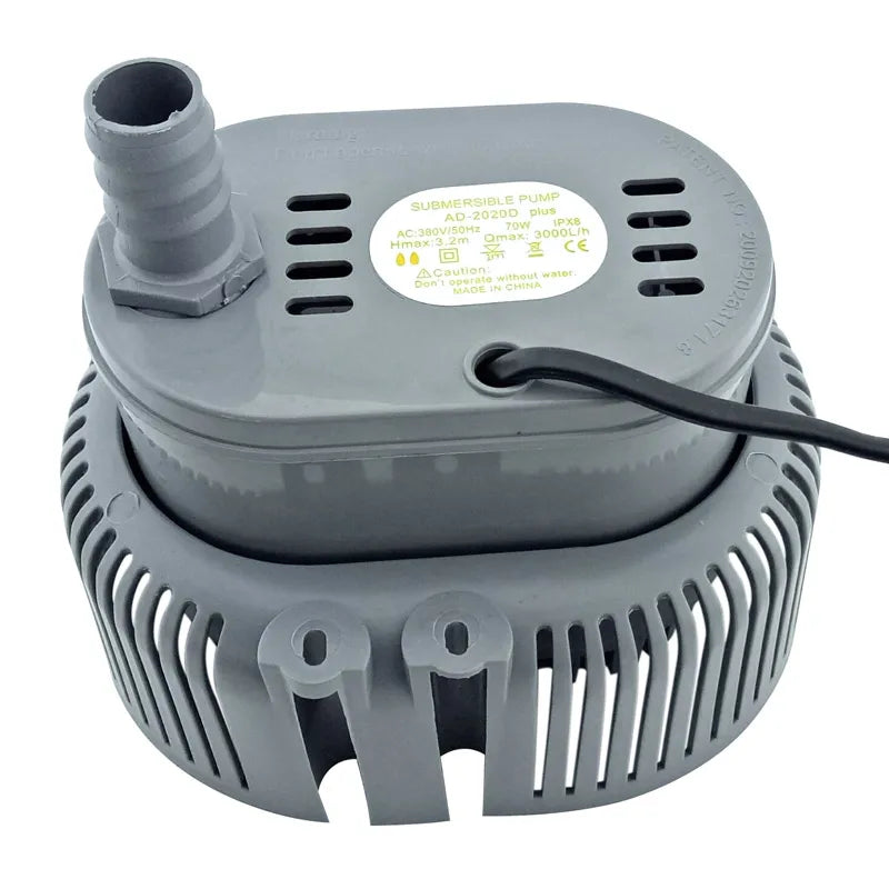 70W Submersible Pump AC220V 380V Environmental Protection Air Conditioning Water Pump 45W Cold Air Fan Water Pump