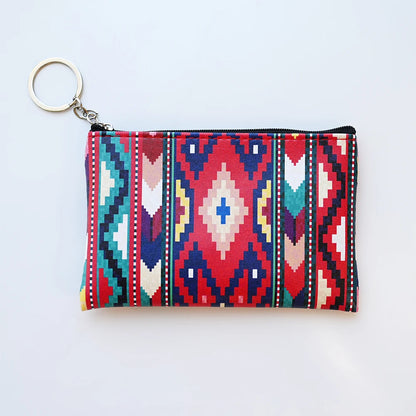 Vintage Printed Coin Wallet, Lightweight and Versatile Storage Bag, Coin Wallet, Gift Bag