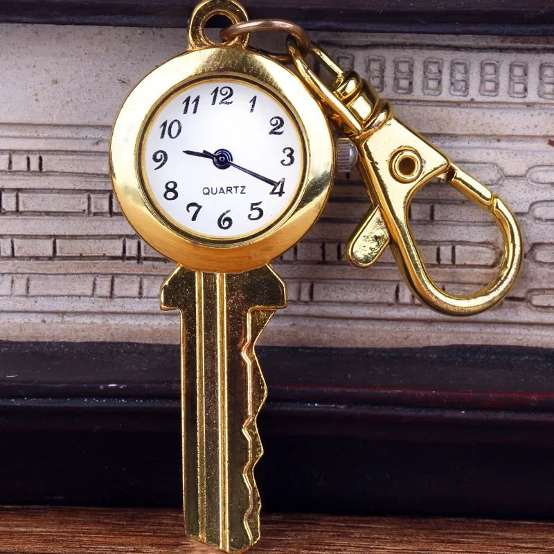Quartz Pocket Watch Keychain Pendant Chest Watch