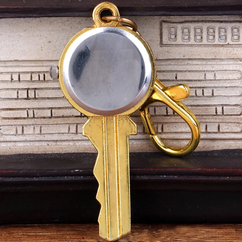 Quartz Pocket Watch Keychain Pendant Chest Watch