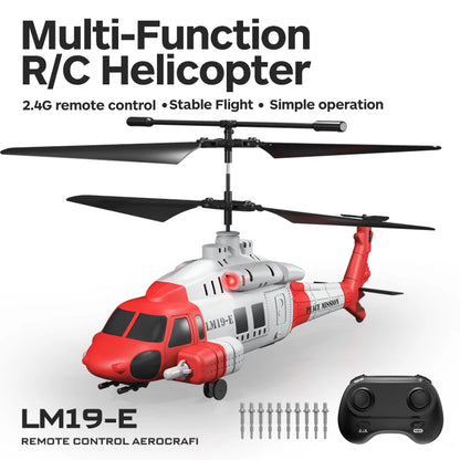 2026 New LM19-E Black Hawk 3.5-way helicopter with projectile, fixed altitude, 3-speed, high-low speed, children's Aldult RC
