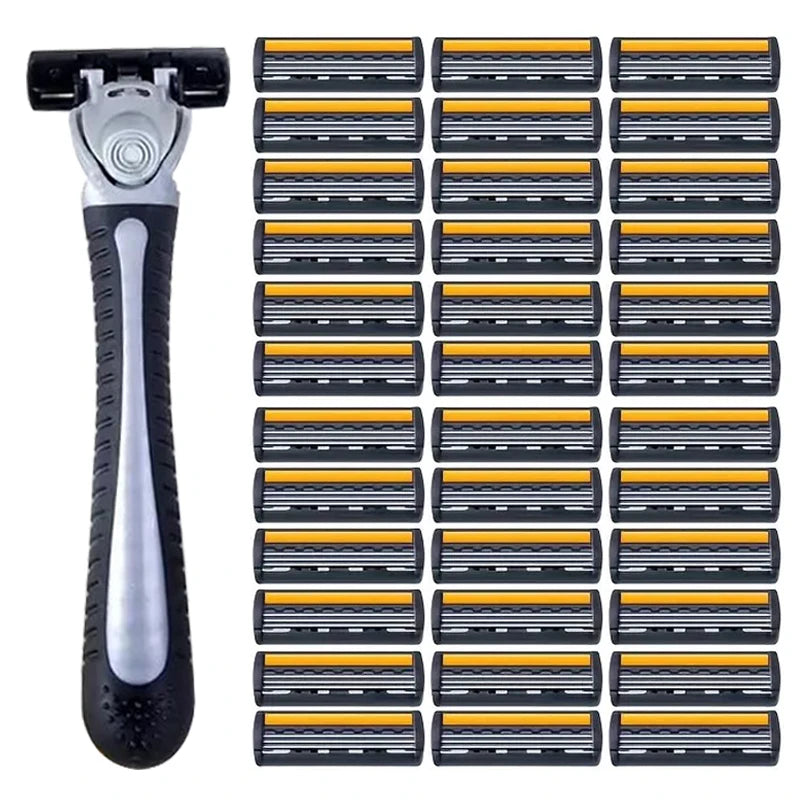 Premium Stainless Steel Safety Razor with Replaceable Blades - Smooth and Comfortable Shave for Men and Women