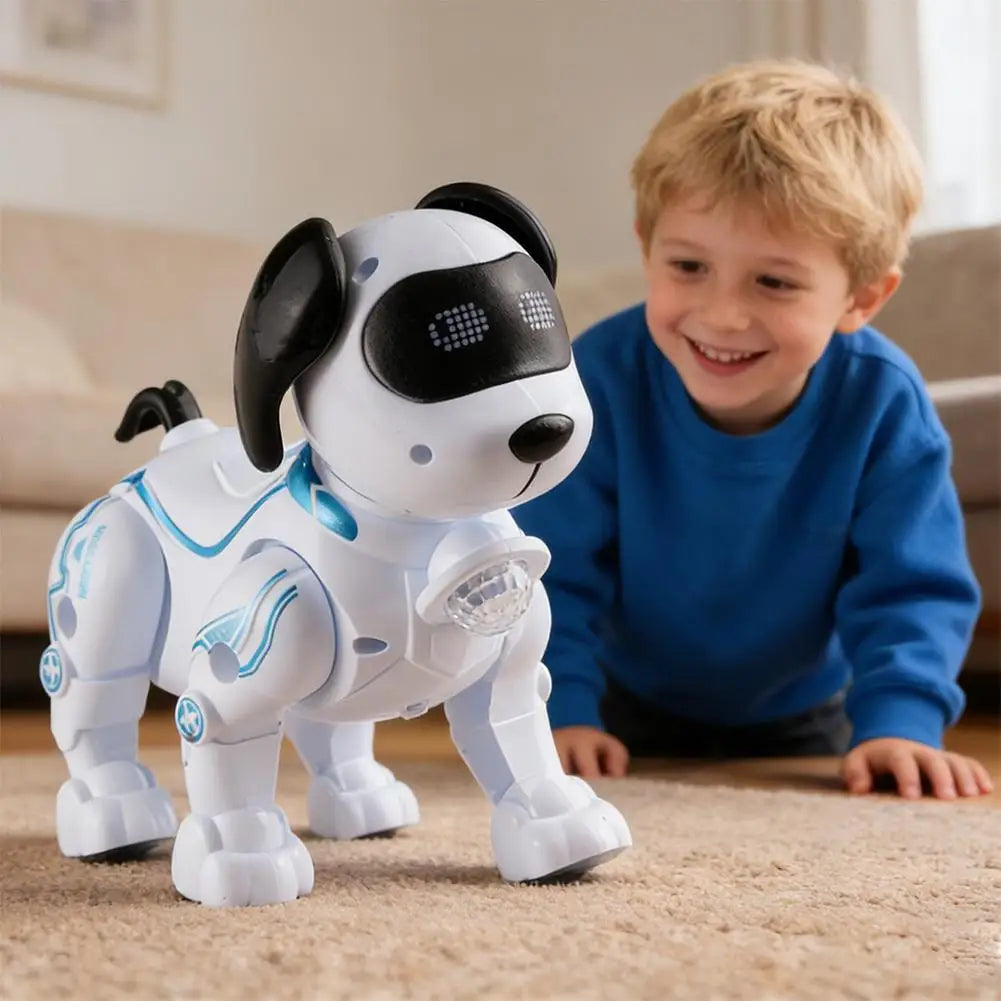 1Piece Intelligent Music Robot Dog Programmable Smart Walking Dancing Kids Birthday Gift for Kids Boys Girls
