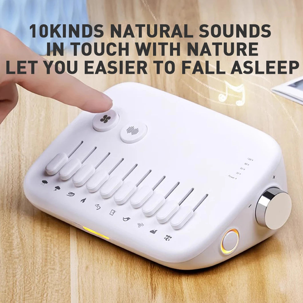 1pc Mini Sleep Sound Machine 10 Soothing Nature Sounds Portable Mini Sleep Sound Machine, Noise Cancelling