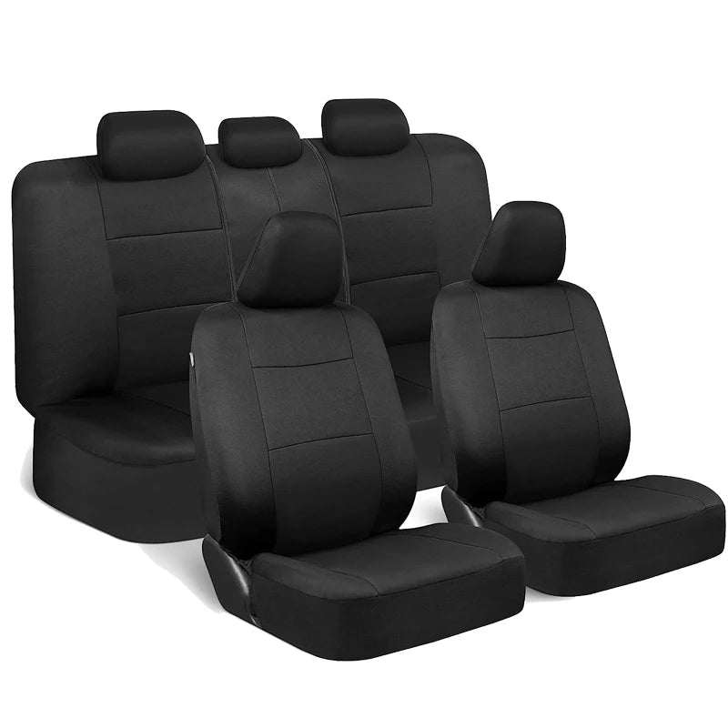 Universal Car Seat Covers Full Set Fit For Most Car SUV Truck Accessories Interior Rear Seat Can Split With 40/60 50/50 60/40