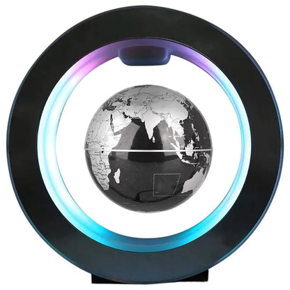 Floating Globe Levitating World Map Rotating Ornament LED Lamp for Bedside Light Novelty Floating Lamp Magnetic Levitation Globe