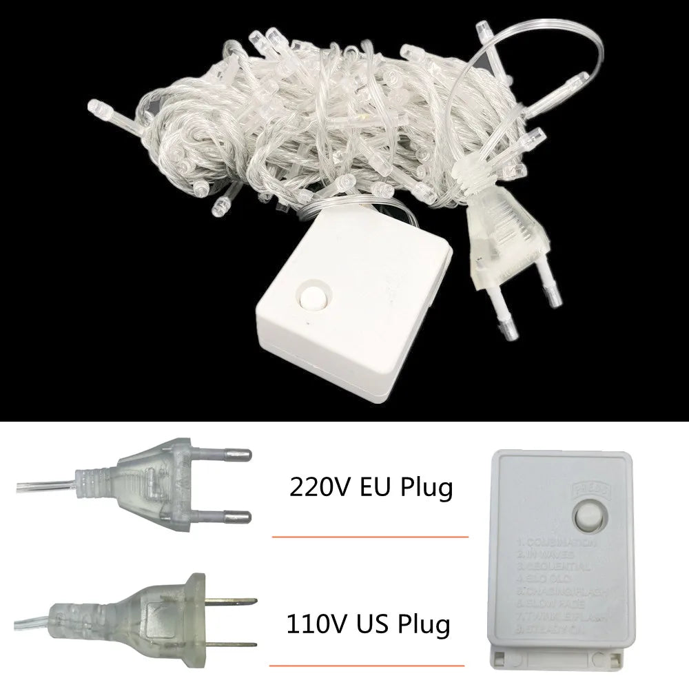 Holiday Led  Lights Outdoor 100M 50M 30M 20M 10M 5MLed String Lights Decoration
