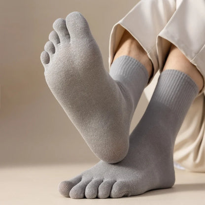 5 Pairs Toe Socks Men High Quality Cotton Five Finger Socks Thin Summer Sports Socks with Separate Finger