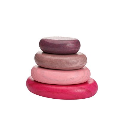 Wooden Montessori Toy Rainbow Stacked Stone Toy BO BPA Colorful Baby Education Sensory Balance Game Building Block Toy Baby Gift