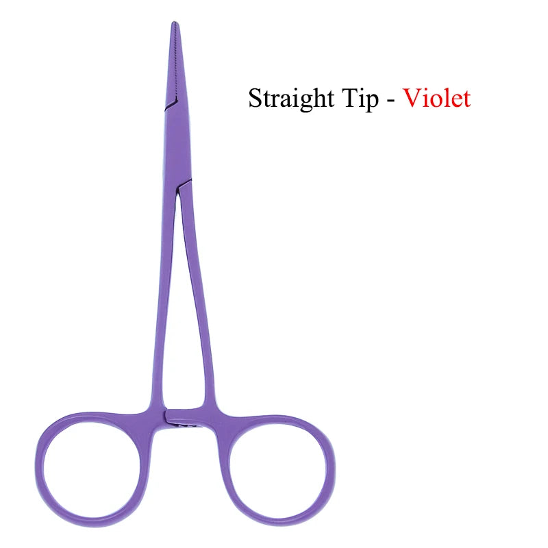 12.5cm New Animals Straight Curved Trauma Shears  Hemostat Forceps