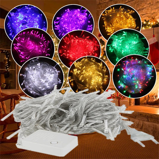 Holiday Led  Lights Outdoor 100M 50M 30M 20M 10M 5MLed String Lights Decoration
