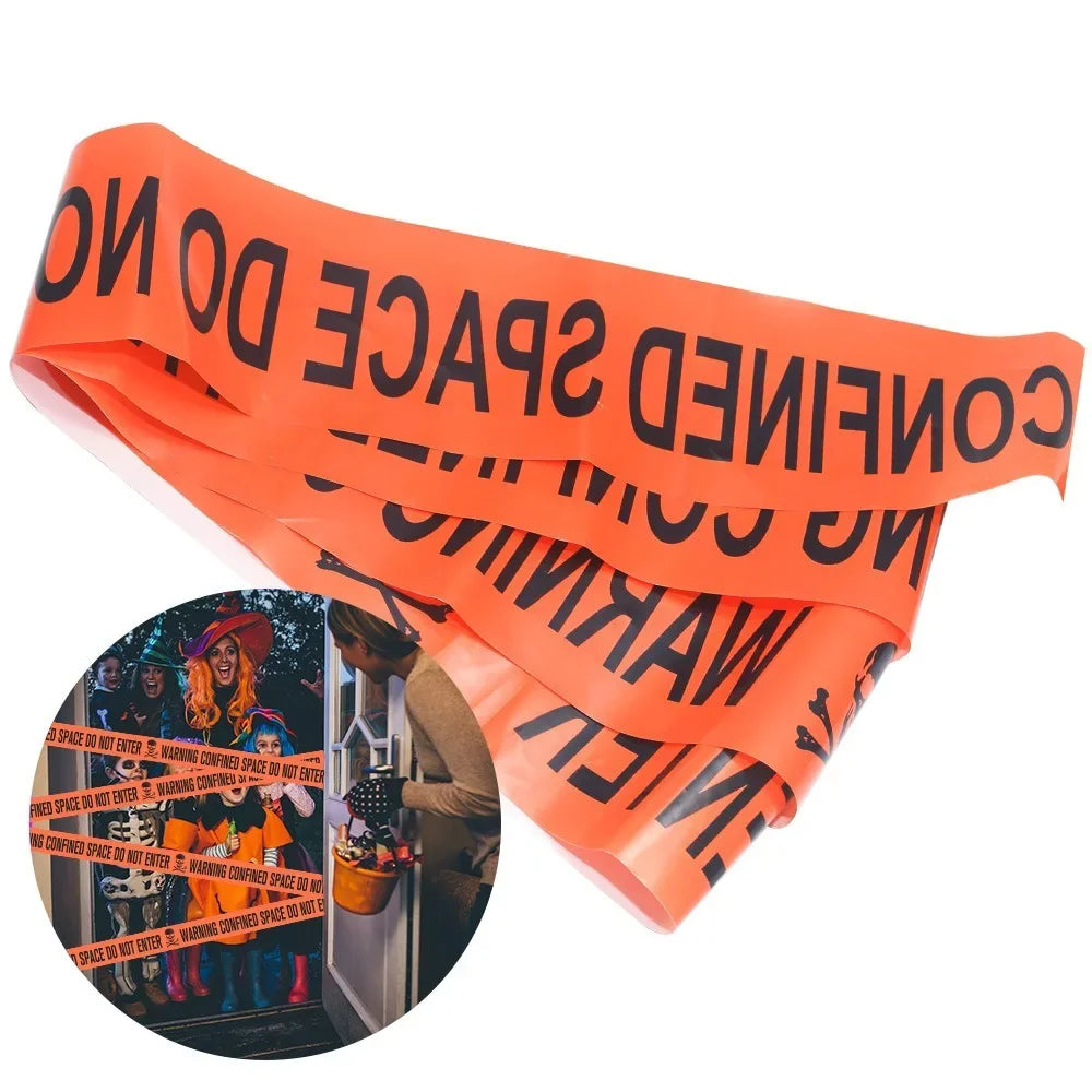 Halloween Party Decoration Warning Tape Scary Caution Tape Roll