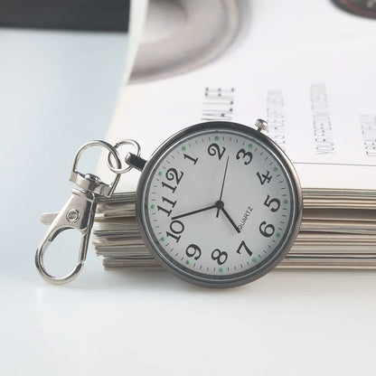 Quartz Pocket Watch Keychain Pendant Chest Watch