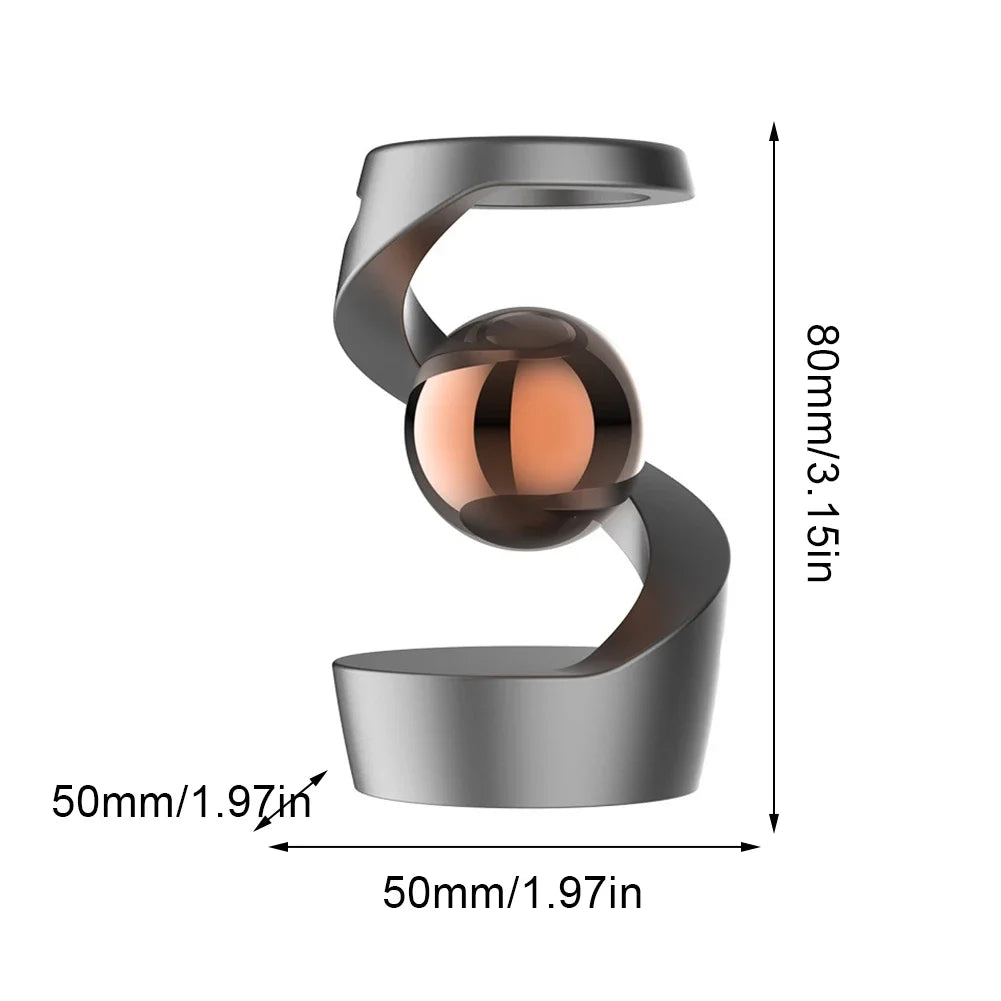 Gravity Defying Kinetic Desk Toy Desktop Suspended Gyroscope Fidget Spinners Desktop Floating Gyroscope for Office Desk Decor