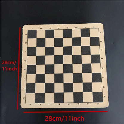 Retro ancient chess trumpet resin chess piece velvet chessboard 28cm/11inch Qing Bing chess figure modeling puzzle Entertainment