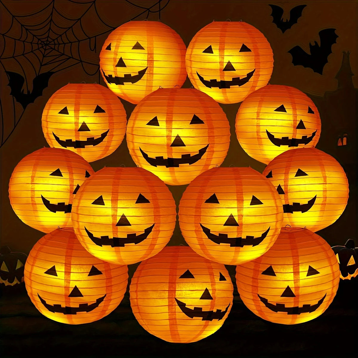 2pcs Halloween Pumpkin Lanterns for Halloween Decoration