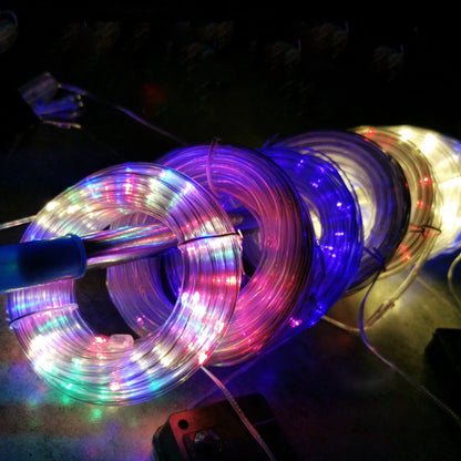 Holiday Outdoor Solar Tube Rope Led Light Garden Decoration