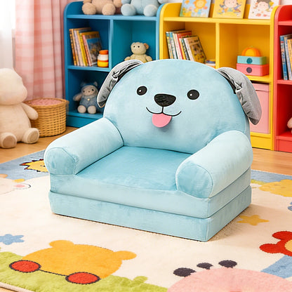 Foldable Kids Sofa Baby Seat Chair Foam Filled for Reading Relaxing Nursery Bedroom