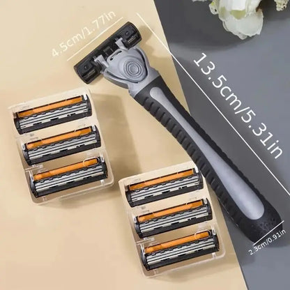Premium Stainless Steel Safety Razor with Replaceable Blades - Smooth and Comfortable Shave for Men and Women