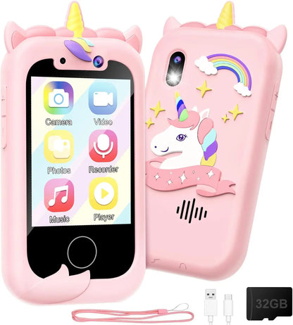 Kids Smart Phone Girls Toy: Christmas Birthday Gifts for Girls Age 3-10 - Working Real Play Cell Phone